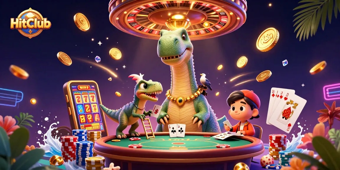 HitClub offers thrilling gameplay with vibrant 3D characters and casino elements.