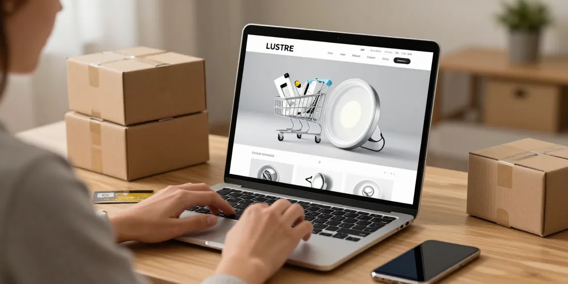 Lustre LED shopping experience showcasing the best deals on e-commerce platform.