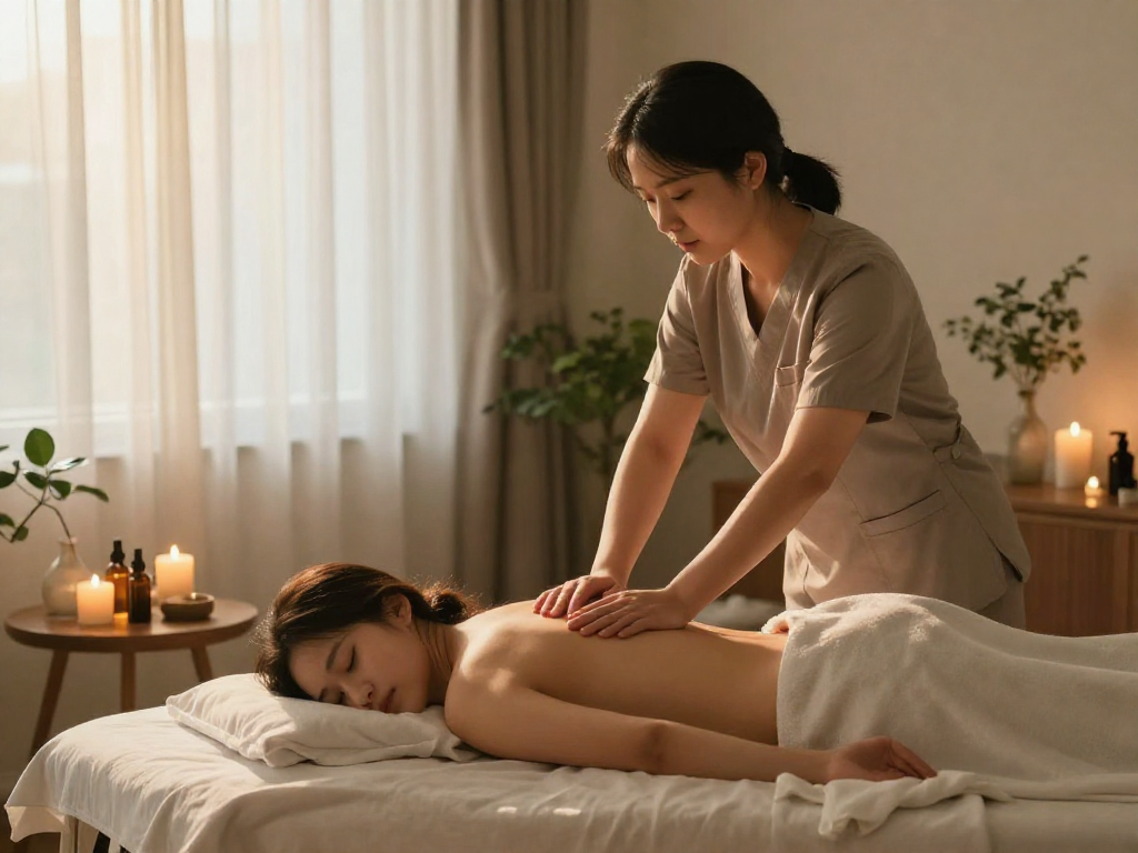 Experience relaxation with 서대문출장마사지 in a tranquil home setting.