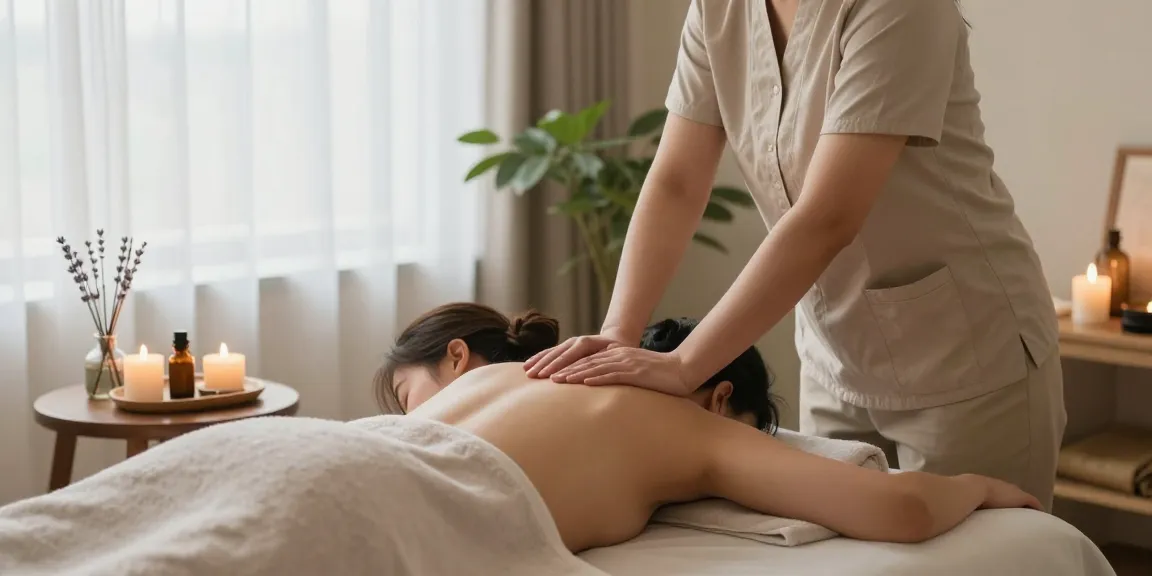 Experience 김포출장안마 with a serene massage therapy session in a relaxing room.