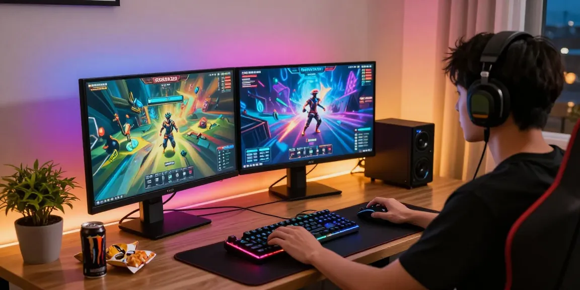 ROKOK88 online gaming setup with vibrant graphics and cozy atmosphere.