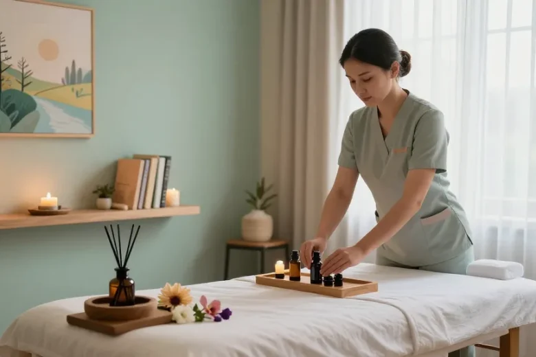 Discover the benefits of 강남여성전용마사지 in a serene massage therapy environment.